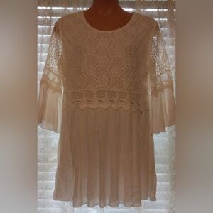 NWT Indigo Soul Lace TP GZE Dress Ivory Dress Size XL